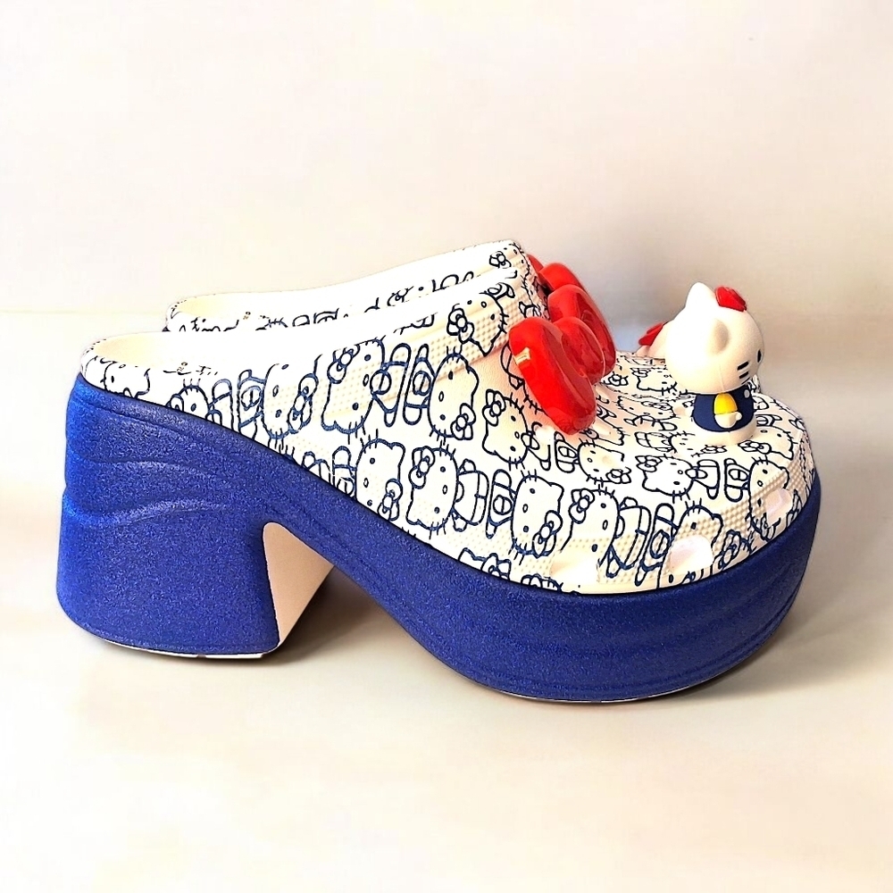 Hello Kitty x Crocs Mega Crush Clog – Limited Edition Platform – Size W10 - Picture 3 of 14